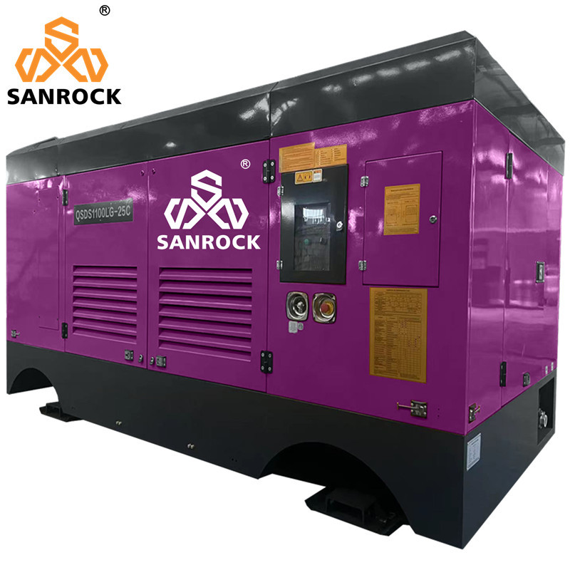 Mining Stationary Screw Air Compressor 25 Bar High Pressure Equipment