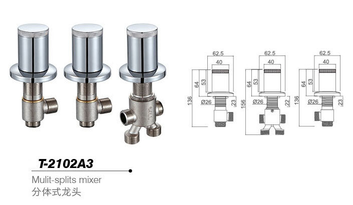 Bathtub mixer,Faucet,cold/hot water basin tap T-2102A3