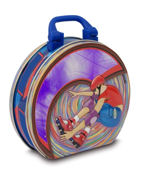 Oval Celebrations Chocolate Box With Handle And Custom Designs 0.23mm Thickness