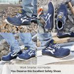 Breathable Cow Suede Construction Safety Shoes SAFETOE Men Chemical Resistant
