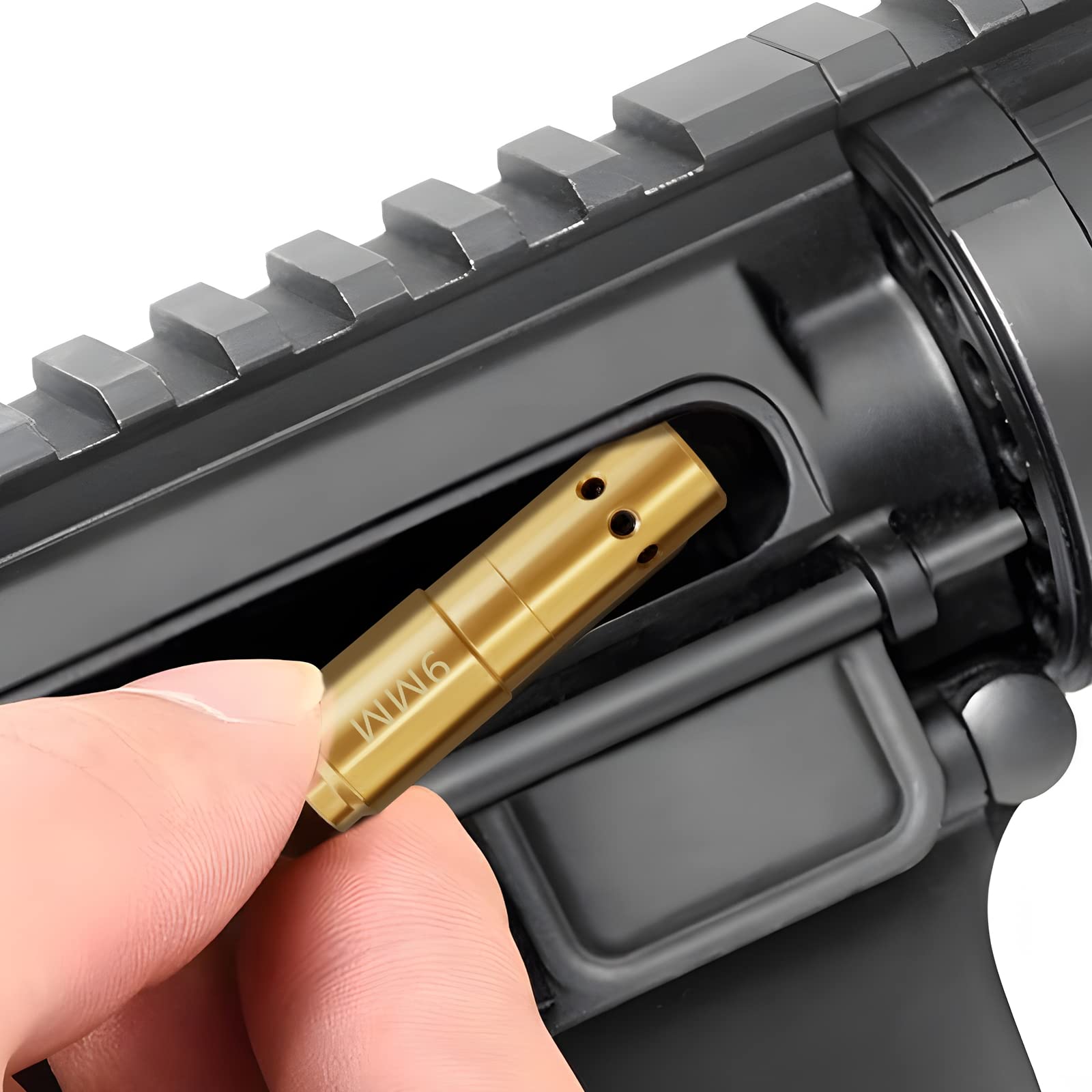 Brass 9mm Pistol Laser Bore Sight Red Dot Boresighter Rem Gauge