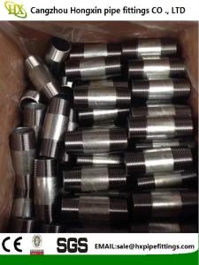 Quality zinc / galvanized Carbon Steel pipe fittings Sch40 NPT steel nipples pipe nipples wholesale