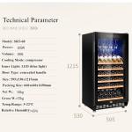 Blue Lighting 188L One Zone Commercial Wine Display Cooler