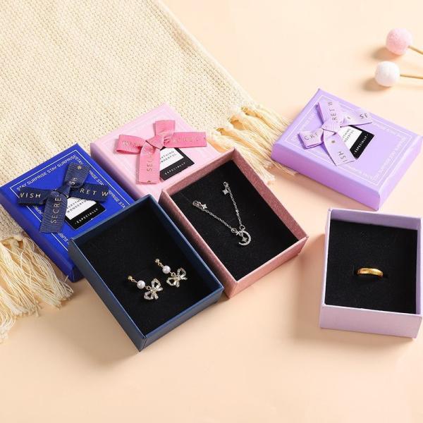 Customized Necklace Earring Jewelry Packaging Gift Paper Box Custom Paper