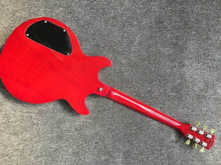 Custom Shop Vintage one piece body and neck lp guitar Double Cut Body ES Electric Guitarra Left Handed Custom Available