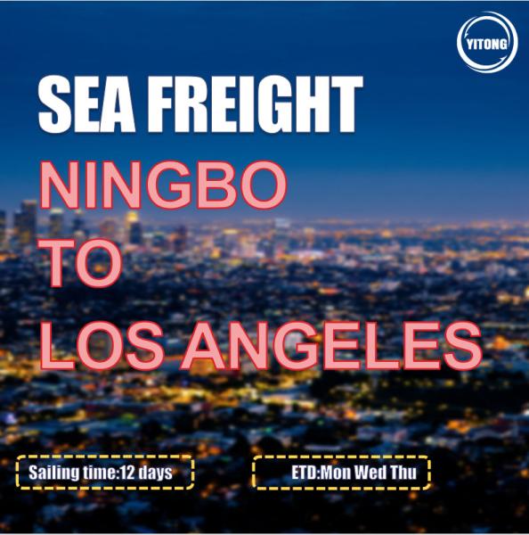 Short Transit Time 12 Days International Sea Freight From Ningbo To Los Angeles