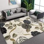 100*180cm Flower Crystal Velvet Floor Carpets For Sofa Bedroom And Living Room
