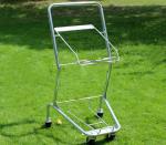 Powder Coated Two Tier Shopping Cart / Double Basket Shopping Cart 50-240L