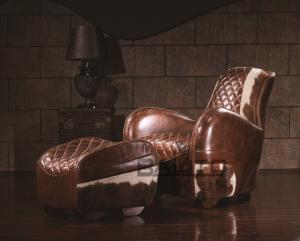 Quality antique style single leather recliner sofa furniture,#K618 wholesale