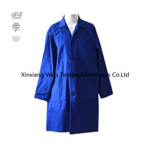 Quality Light Weight Royal Blue Cotton 250gsm Flame Retardant Jacket wholesale