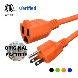 Quality 10FT 16/3 Indoor Outdoor Waterproof 3 Prong Flexblie SJTW Weatherproof 13AMP 1625W 16AWG Heavy Duty Electric RV Extension Cord wholesale