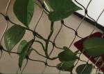 Stainless Steel Wire Rope Plant Trellis Systems Climbing Net Customized Size