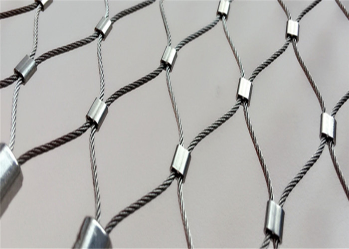 Ferruled Style X-Tend Stainless Steel Wire Rope Mesh Netting Breaking Resistant