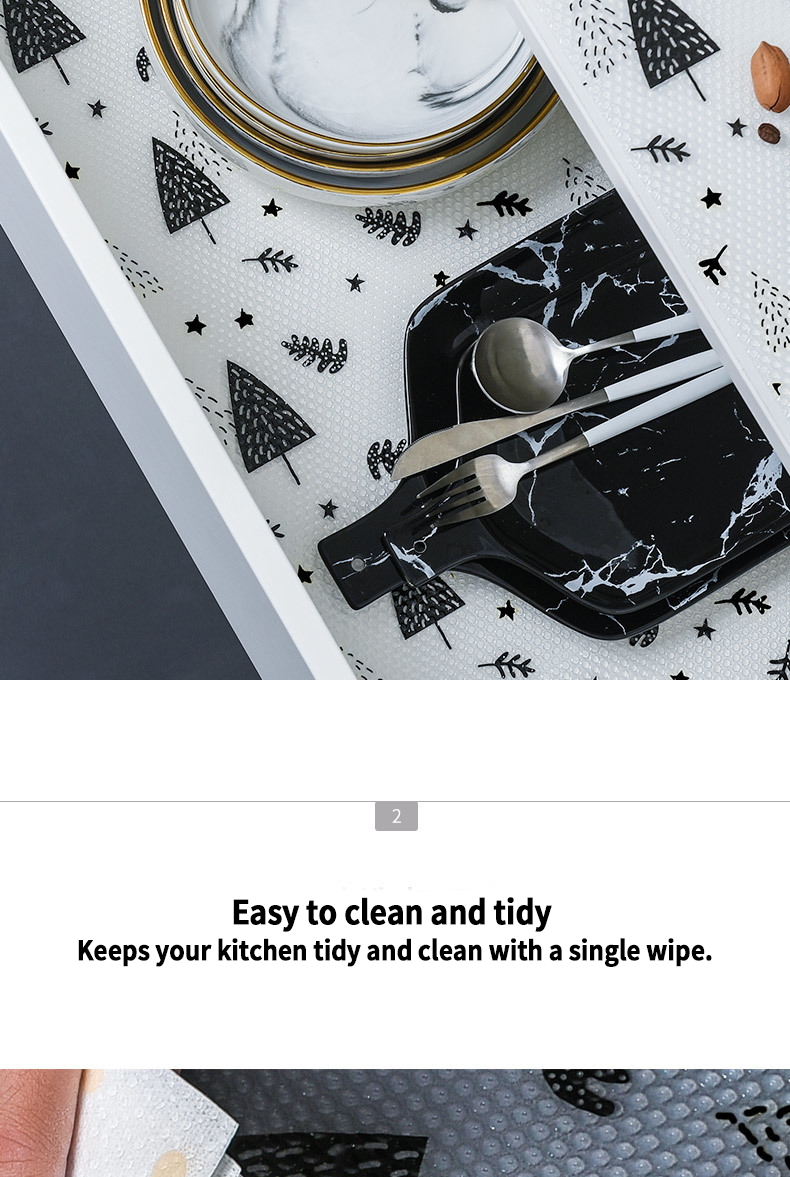 Transitional Design Style Customized Eva Non-slip Washable Kitchen Mat Drawer Shelf Liner