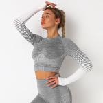 Step-by-step sports tights, speed training running yoga belly button exposed