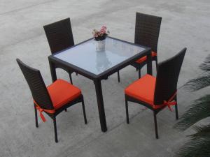 Quality Rattan Garden Dining Sets , Wicker Outdoor Furniture Dining Sets wholesale