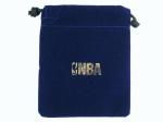 RoHS BSCI Custom Velvet Jewelry Bags , 8x10cm Velvet Drawstring Makeup Bag
