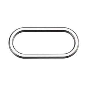 Quality Adjustable 6mm Bra Ring Adjuster , Oval Metal Swimwear Rings wholesale