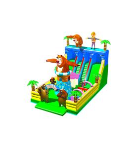 Quality Children Fun Park Inflatable Giraffe Animals Slide For Rentals wholesale