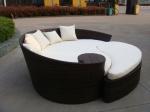Fashion Brown Outdoor Rattan Daybed , Garden / Patio Furniture