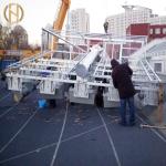 Steel Non Lifting Type High Mast Lighting Pole 25M 30M 35M ISO 9001 Certified