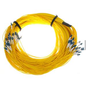 Quality SM 9/125 G652D (OS2) LSZH 12 Fibers LC/UPC-LC/UPC Fibre Optic Breakout Cables 1M wholesale