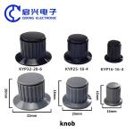 BONENS 4mm 6.35mm 6.4mm Potentiometer Knob Amplifier Knobs KYP25-18-6J KYP16-16