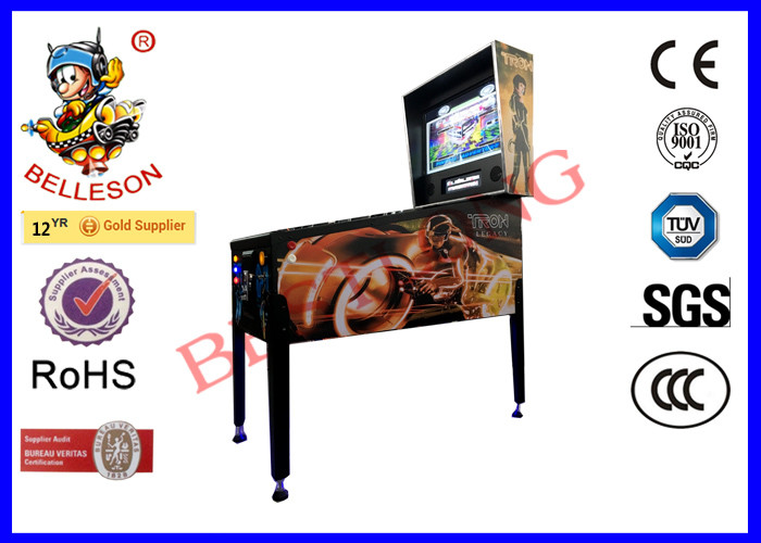LCD Screen Pinball Machine Medium Density Fiberboard Cabinet