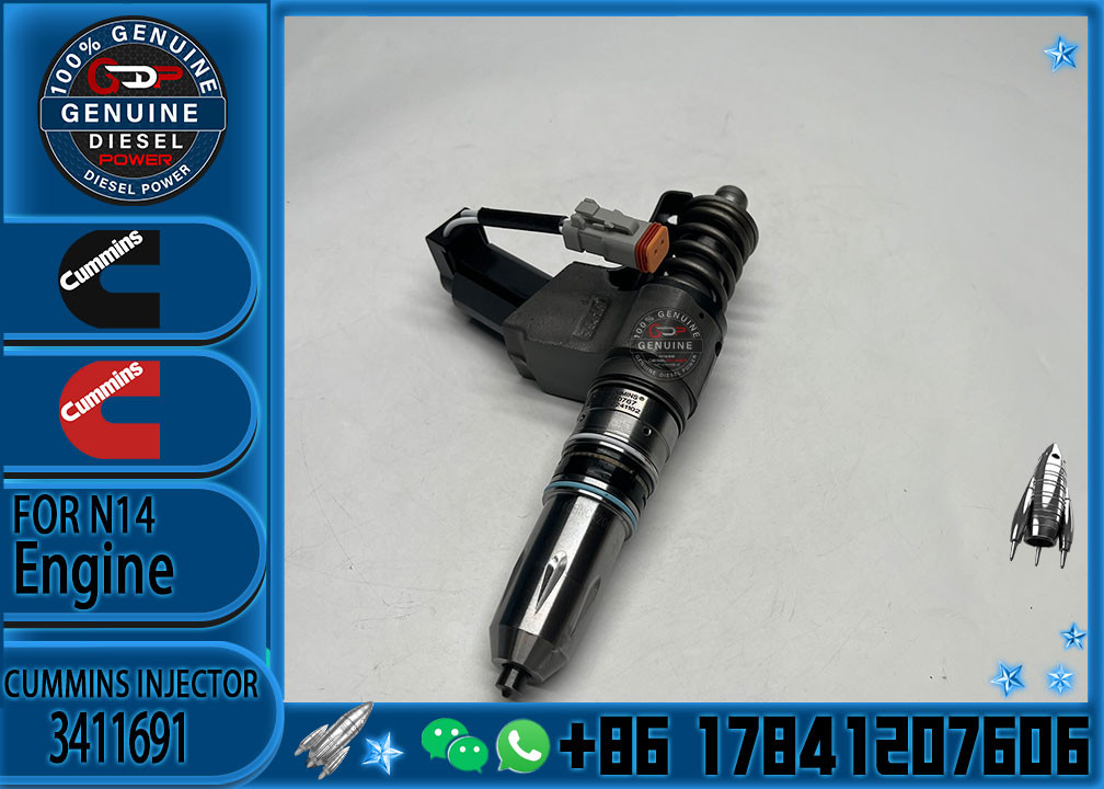 Original N14 Diesel Machinery Engine Parts 3411766 Fuel Injector For Cummins