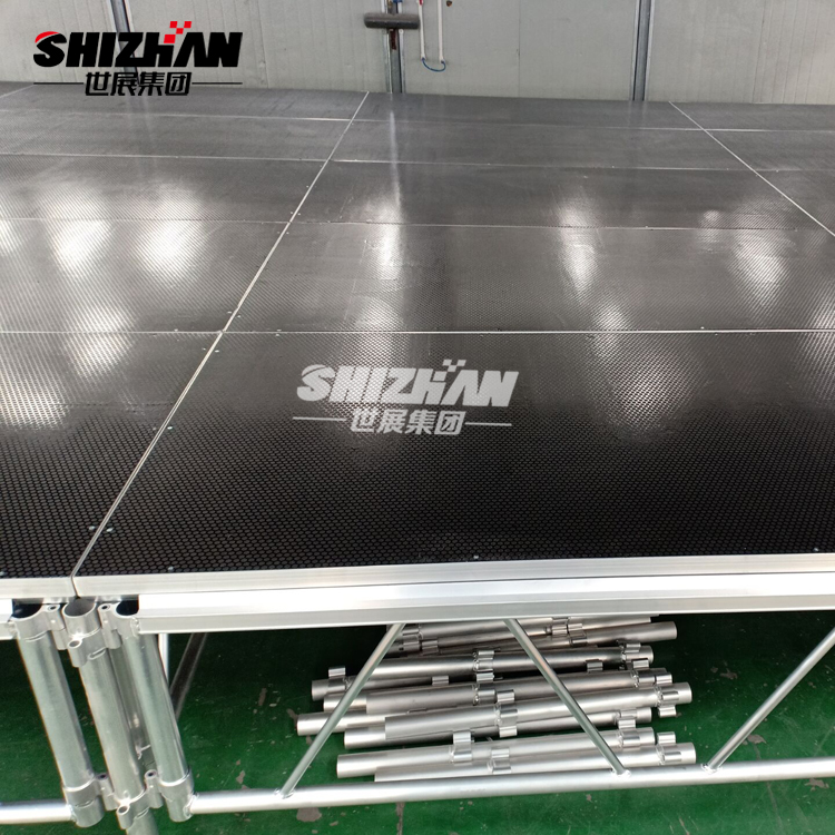 1.22*1.22m Aluminum Rock Concert Glass Stage Portable Floor Platform