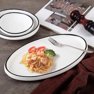 Quality Nordic 24.5x21.5cm 9.5&quot; Oval Ceramic Stoneware Dinnerware Sets wholesale