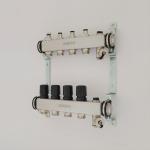 4 Loop water SS manifold for central underfloor heating system , Under floor