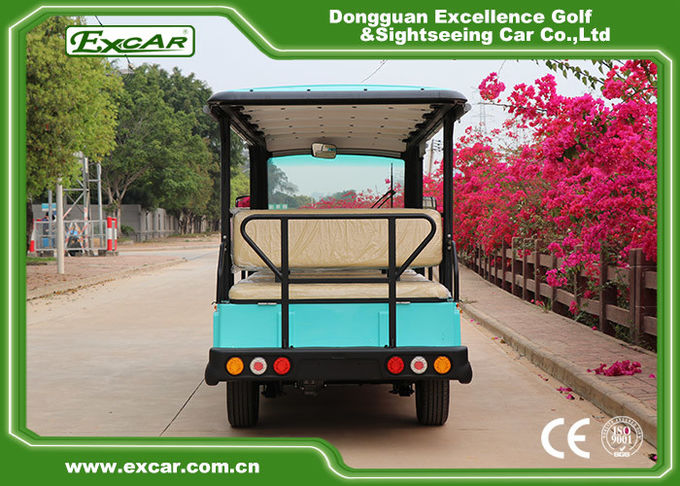 White 72V Electric Sightseeing Cart For 14 Person / electric passenger Bus