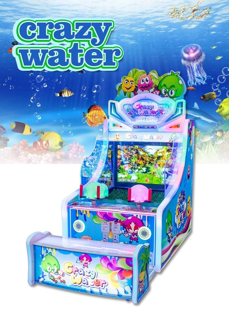 Beverage Daren Kids Arcade Machine Water Shooting Lottery Ticket For Amusement Park