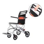 Convenient Wheeled Manual Folding Home Elderly Walking Portable Wheelchair