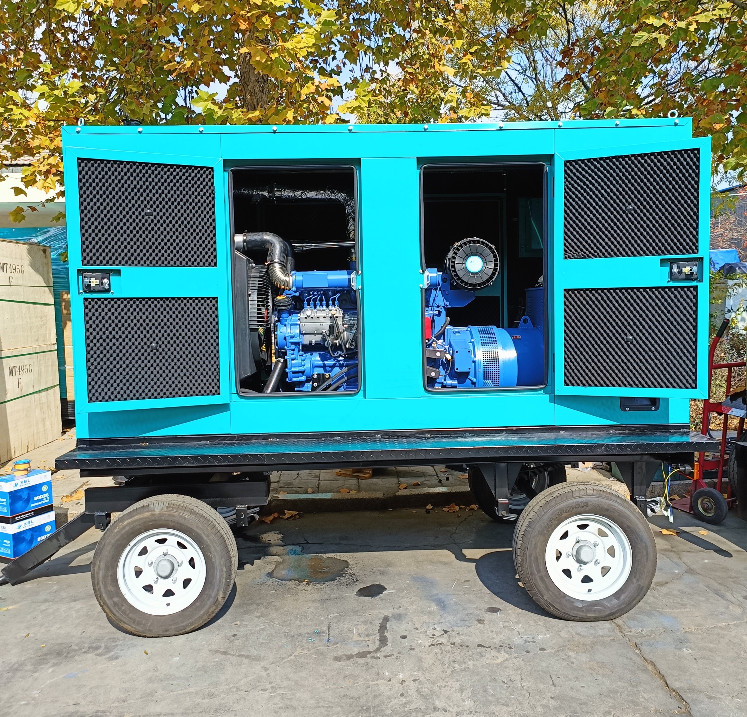 CUMMINS Mobile Trailer Type Generator Three Phase 50Hz 250kva 200kw With ATS