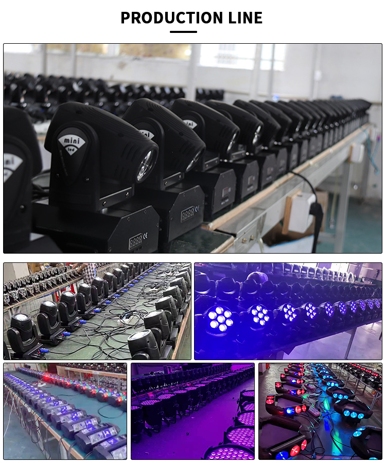 6pcs RGBW 6 Eye Laser Stage Light Led Beam Moving Head For Nightclub Disco DJ