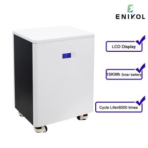 Quality 58.4V LCD 48V Home Energy Storage Battery 51.2V 300AH Black Painted Steel wholesale