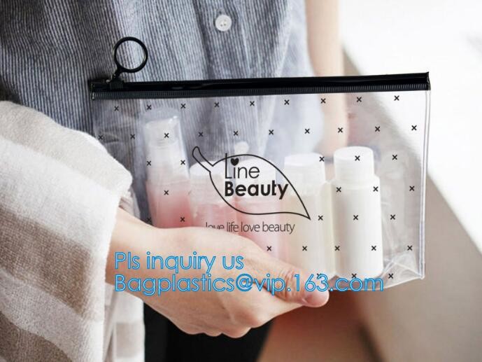 underwear packing slider zipper bags with hanger, Cosmetic k clear bubble bags, Manufacturer Clear Vinyl Slider Ba