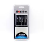 Soshine 3.2V LiFePO4 AA / 14500 700mAh battery, excellent for flashlight, power