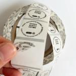 40mm Round Transparent Vinyl Glossy Self Adhesive Sticker Lipstick Clear Self