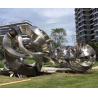 Buy cheap Metal Garden Large Outdoor Abstract Sculptures Stainless Steel Plaza Decoration from wholesalers