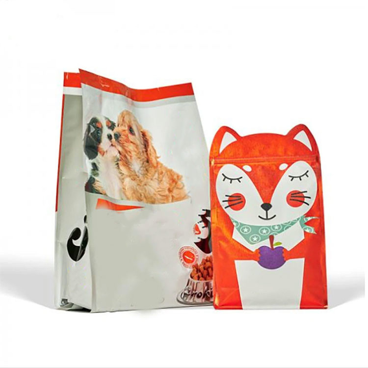 Aluminum Foil Plastic Printed Pet Food Bag Moisture Proof Shock Resistance