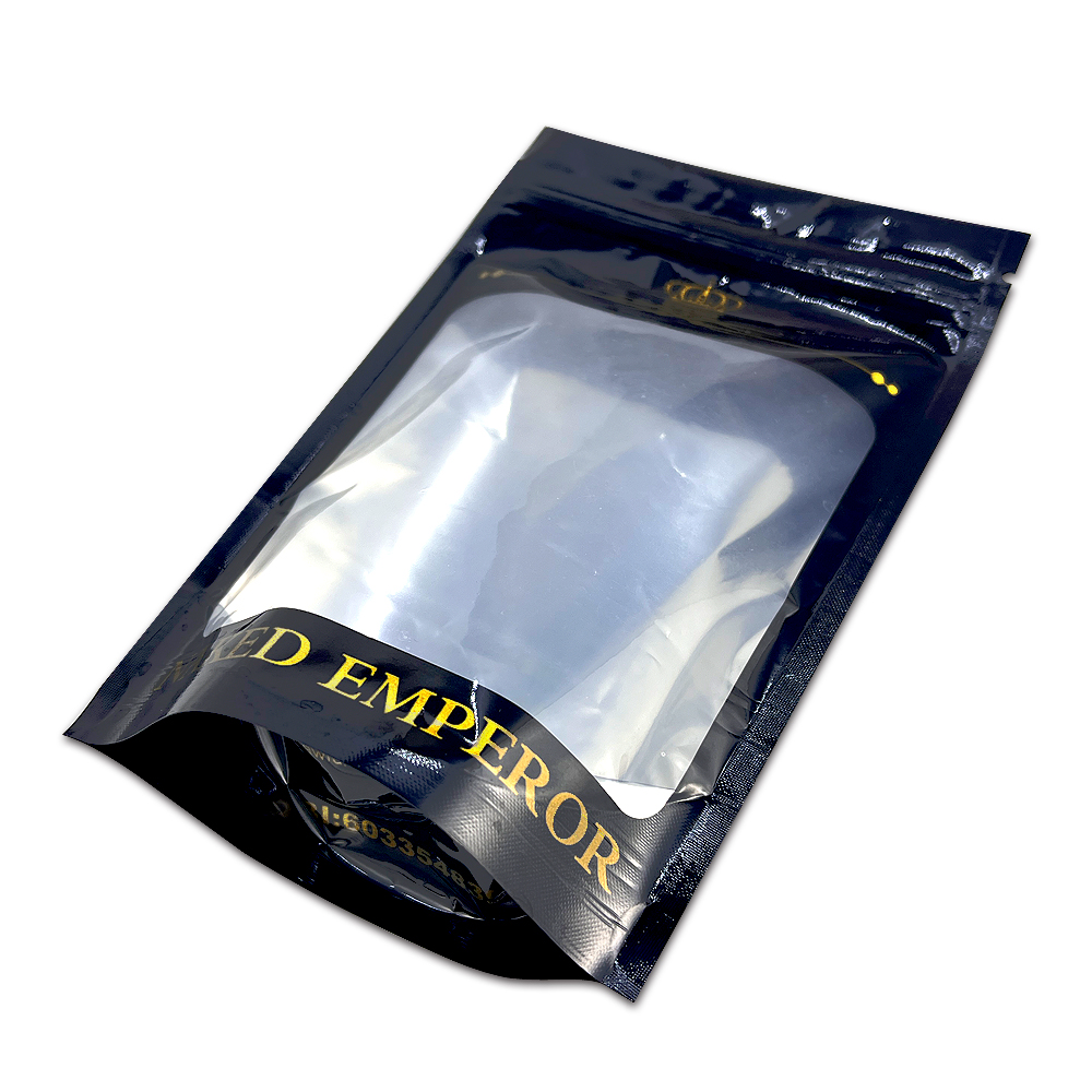 Custom Digital Printing Aluminum Foil Stand Up Pouch With Clear Window