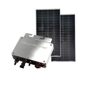Quality IP65 Photovoltaic Micro Inverter Solar Panel Silver Balcony Power Station Inverter wholesale