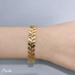 Olive Leaf Cuff Bracelet For Lady