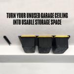 26" L Ceiling Storage Rack For Garage Storage Bins Overhead Garage Storage Rack