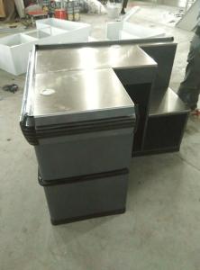 Quality Anti Corrosion Supermarket Metal Cash Table Used Grocery Store , Powder Coated wholesale