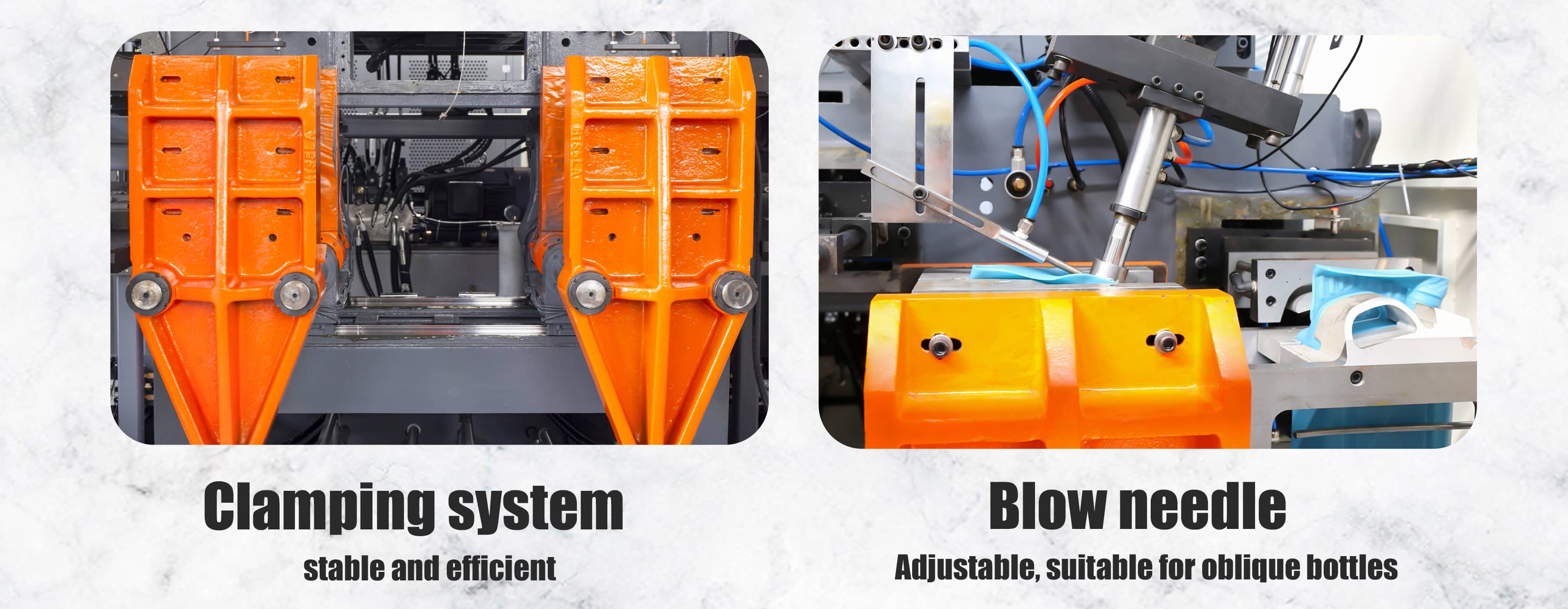 Automatic HDPE Jar Manufacturing Machine Double Station Blow Molder Machine