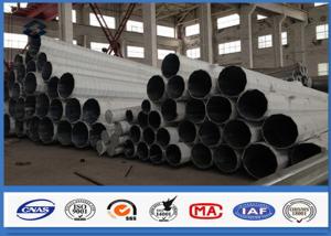 Quality Middle Voltage Slip Joint Connection Galvanized Transmission 60FT Steel Power Pole wholesale